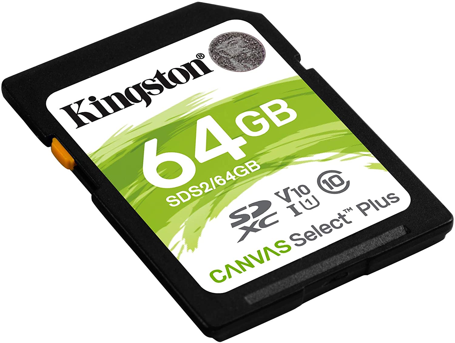 64GB KINGSTON SDXC Canvas Select Plus 100R C10 UHS-I U1 V10 - SDS2/64GB