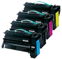 Pack 4 Toners Lexmark Noir/Cyan/Magenta/Jaune pour C750, X750e - 6 000 pages - PACK_C750X750E